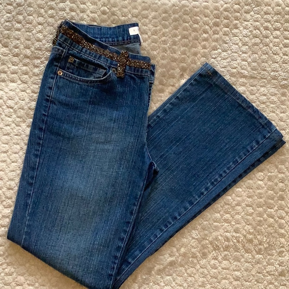 NWOT Vintage White House Black Market Sequined Jeans